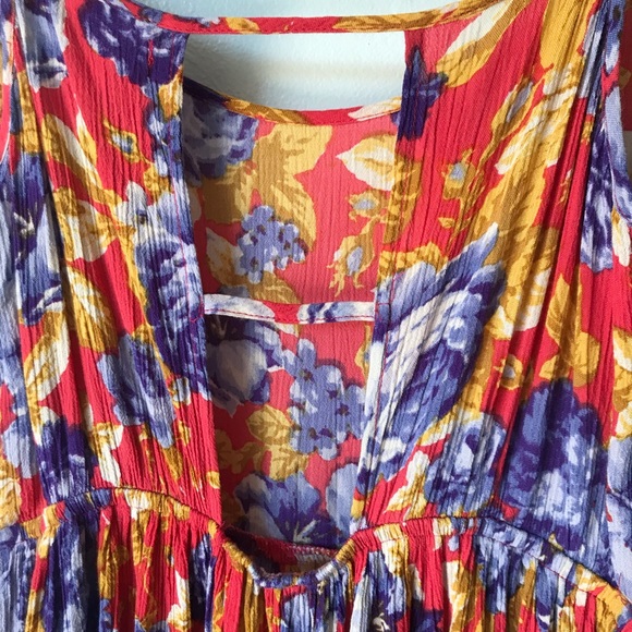 Band of Gypsies Pink Floral Print Dress Small - Picture 8 of 8